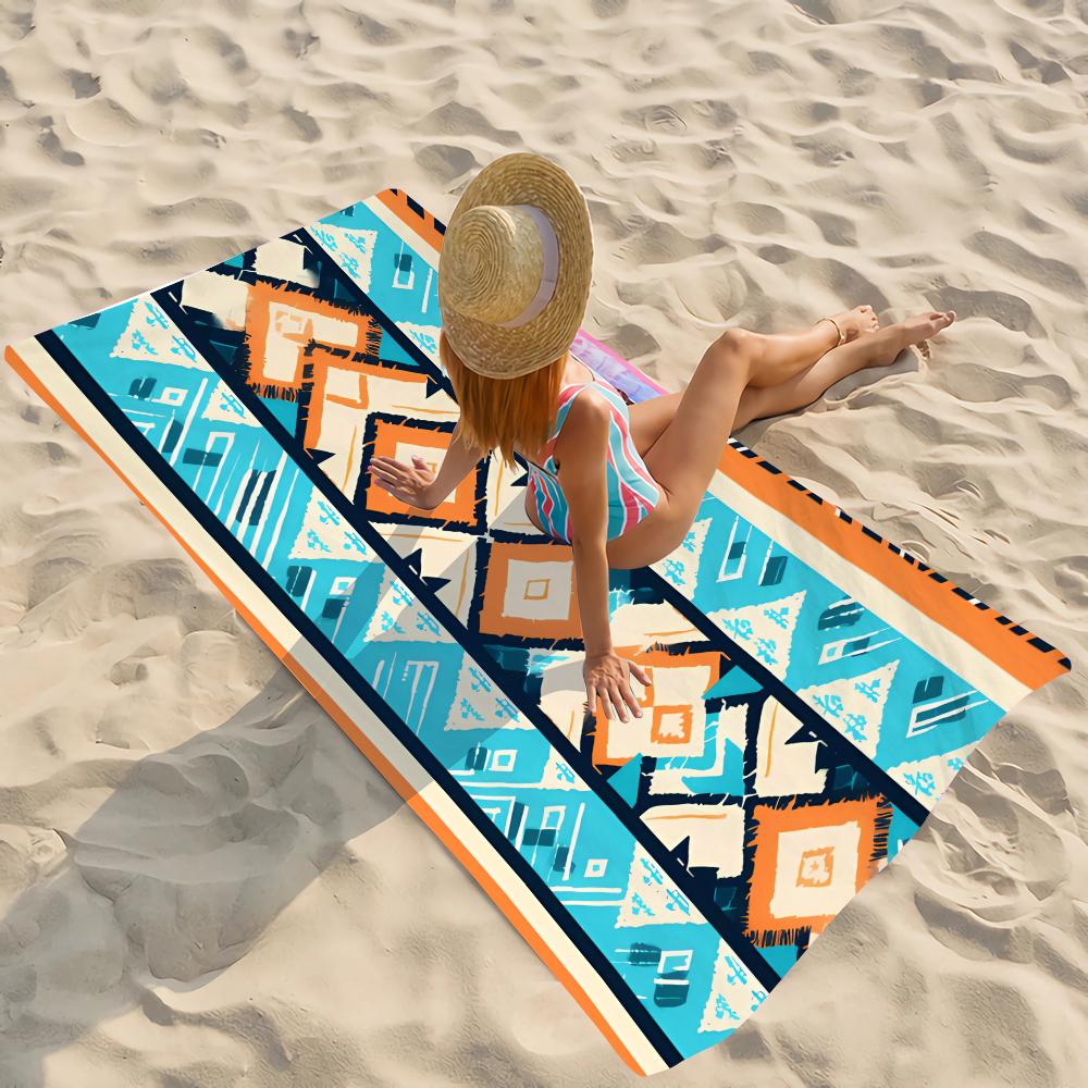 

Mandala Print Beach Towel for Adults, Quick-Dry Sports Towel, Sandproof Yoga Gym & Pool Surfing Bath Sheet, Style 7 W30*H60(CM)