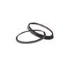 CHEAYAR Front Rear Logo Decorative Covering Trim for Subaru VX 2018-2022 Hood Emblem Ring Accessories ABS (Carbon Fiber Pattern)