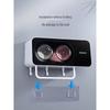 Wall-Mounted Toothbrush Holder with Toothpaste Dispenser