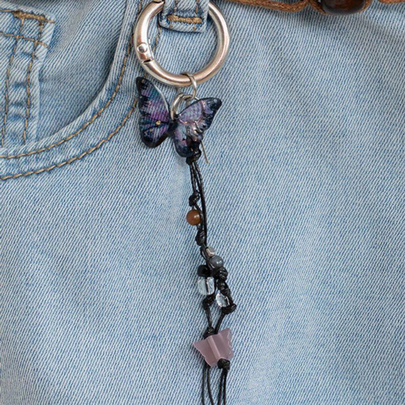 

Брелок-подвеска Ssecondo Butterfly, Фиолетовый Blackberry mix