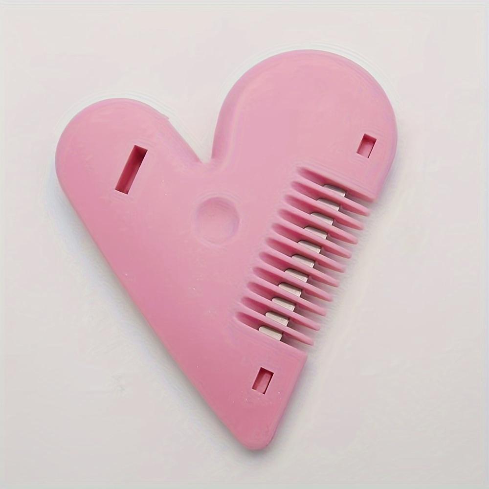 

Розовые триммеры для волос в форме сердца для женщин - Портативный инструмент для интимной гигиены без запаха с кнопкой легкого отсоединения для придания формы бровям розовый