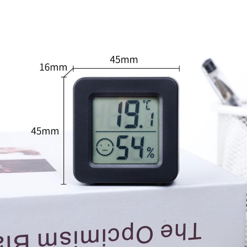 Smiley Mini Indoor Thermometer & Hygrometer with Magnetic Adhesive Backing