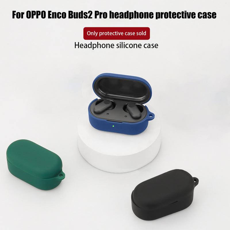 Protective Case For Enco Buds2 Pro Earbuds Silicone Anti-drop Charging Box Protective Sleeve Earphone Case Dustproof Cover