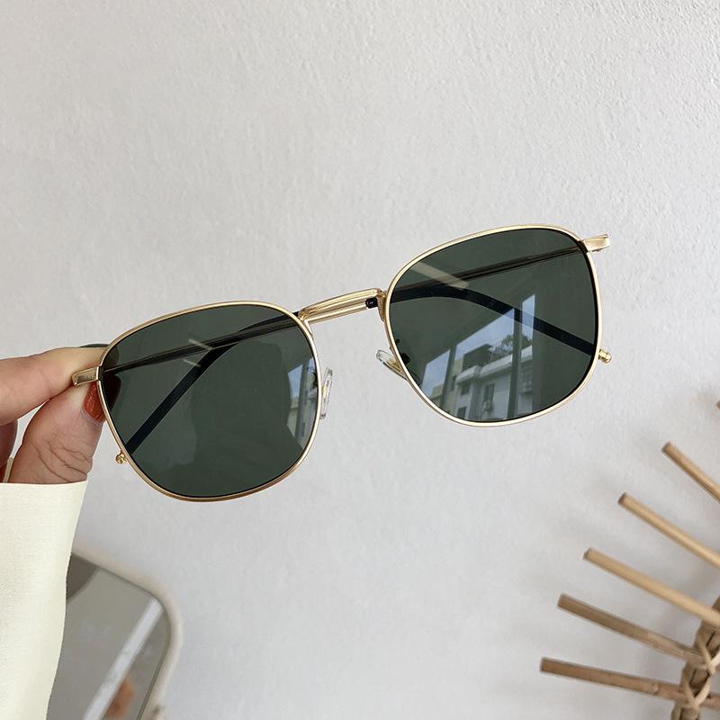 New Style Sunglasses Men Women Square Shape Alloy Frame Uv400 Protection Sunglasses For Women Korean Style Glasses