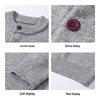 MIIOW Men's Vintage Style Wool-Blend V-Neck Cardigan