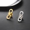 Dawapara Classic Infinity Symbol Brooch Endless Love and Friendship Lapel Pin Stainless Steel Accessories