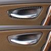 Carbon Fiber Interior Door Handle Cover Trim For BMW 1 Series E82 E88 2008-2013