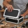 Lockable Design Multi Functional Tool Case Shock Resistant Metal Briefcase  Coins Storage