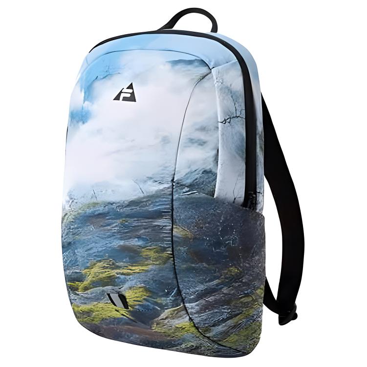 

FILA Simple Comfortable Zipper Closure Fabric Backpack Men backpack Blue Multicolor K18B443103F-FZA Blue & Multicolor