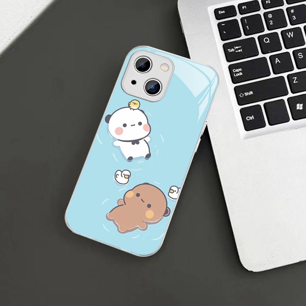 BuBu And DuDu Tempered Glass For Iphone 14 13 12 11 Pro Mini XS MAX 14Plus X XS XR Cover