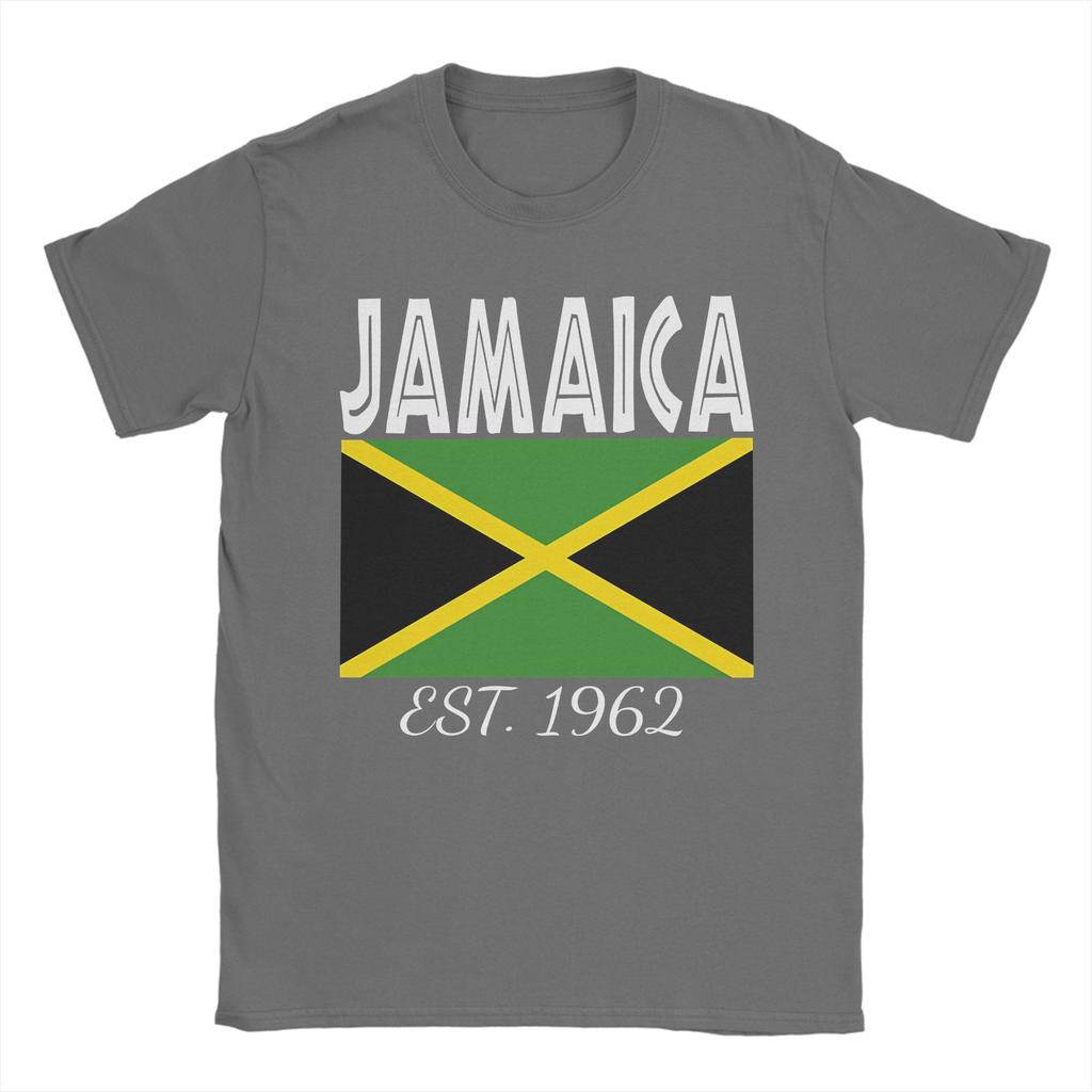 Jamaica EST 1962 Independence Pride Flag of Jamaica TShirt Summer  Vintage T Shirts Cotton Tee Shirt For Unisexs Casual Top Tees