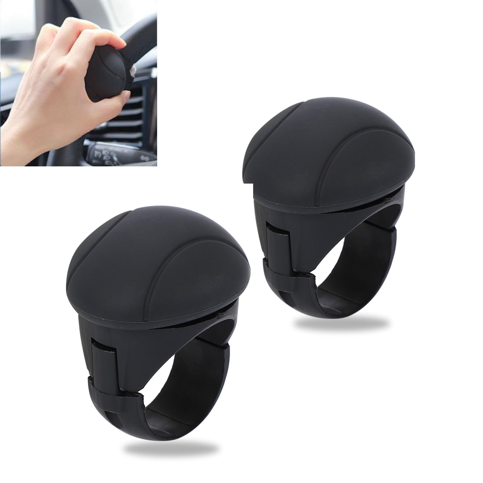

Wheel Spinner Oval Black Bearing Spinner Knob Power Handle for Large Trucks, Passenger Cars,