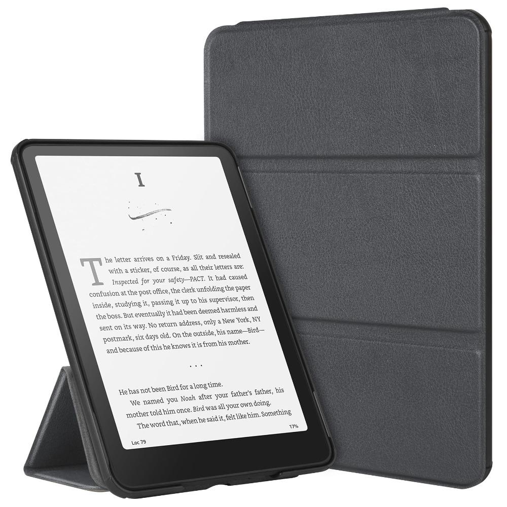 For Auto Wake/Sleep Case Tri-fold Shockproof e-Reader Cover Leather Wear Resistant for Kindle Paperwhite 12th Gen 2025 (7 inch)