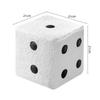 Sherpa Fleece Dice Ottoman