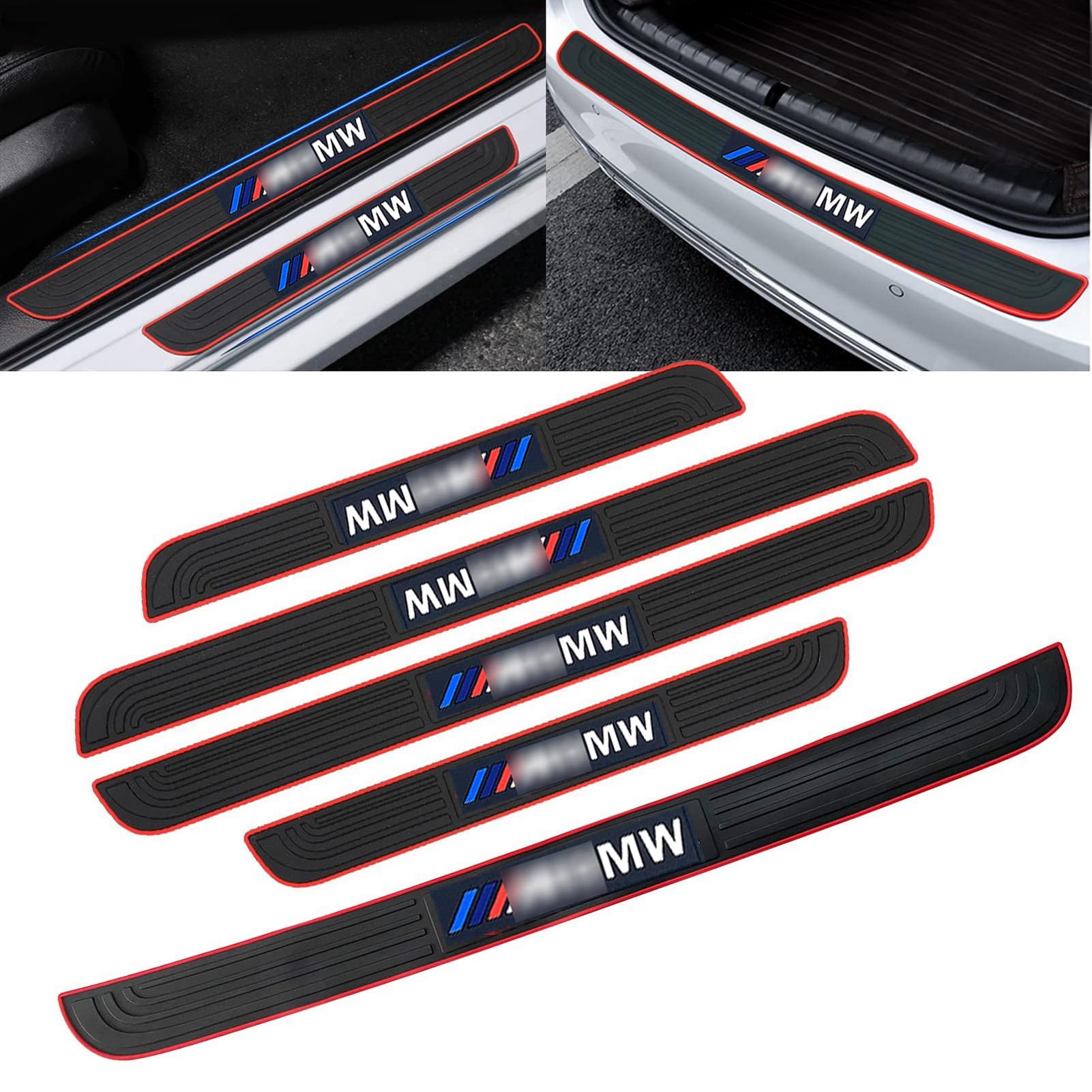 

Комплект из 5 предметов: защита бампера, боковая защита педалей, накладка на порог, боковая защита скольжения, защита от царапин, защита от пятен, двухсторонняя клейкая лента для дверей