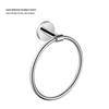 60 Series Model 304 Stainless Steel Wall-Mounted Towel Rack with Mirror Finish & Towel Ring