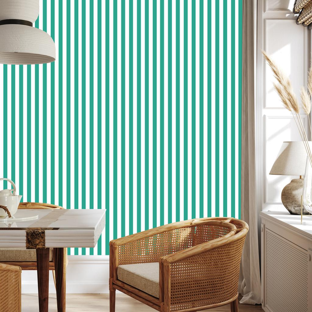Wallpaper Stripes of sea and white, sea background for living room and bedroom 50x1000