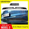 Grille Mesh Inserts for 2026 Tesla Model 3 Highland with Front Camera Version Air Inlet Vent Grille Bumper Cover Car Accessories