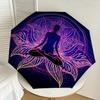 1pc Lotus Meditation Harmony Umbrella with Plastic Handle,Suitable for All Seasons Home Travel Outdoor UmbrellaDD547