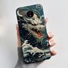 For Nokia C10/Nokia C20 Black Case For Nokia C20 Plus Shockproof Back Beautiful Dreamy Moon Sea Printed Pattern Cover