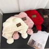 Bear Ears Little Bear Ears Hat Fluffy Winter Plush Hat Leisure Balaclava Hat  Female/Girls