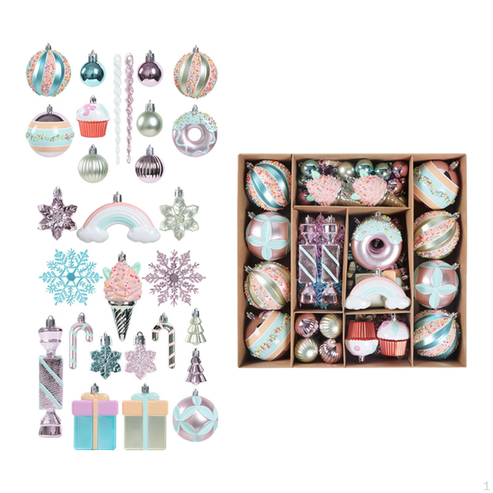 

100x Christmas Ball Ornaments Xmas Tree Decor DIY Reusable Hanging Charm