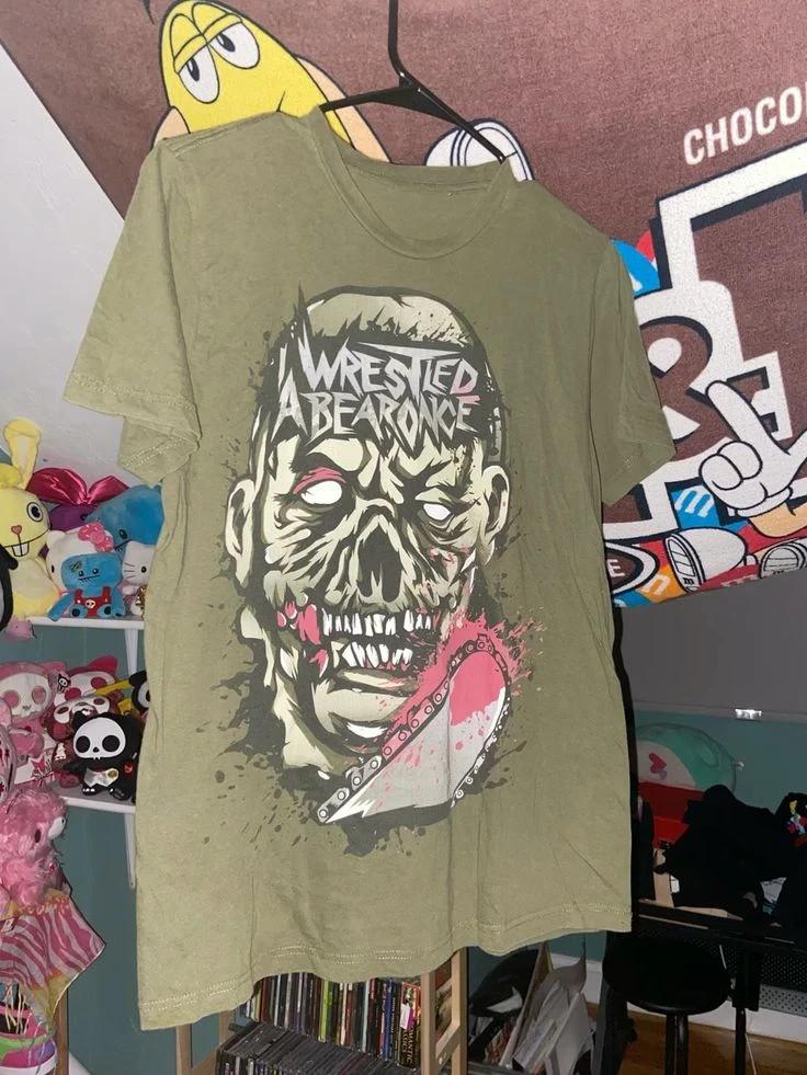 

Collection Iwrestledabear wbr/ once Full Size S to 5XL T-shirt Green SN295 Unisex T-Shirt XXL