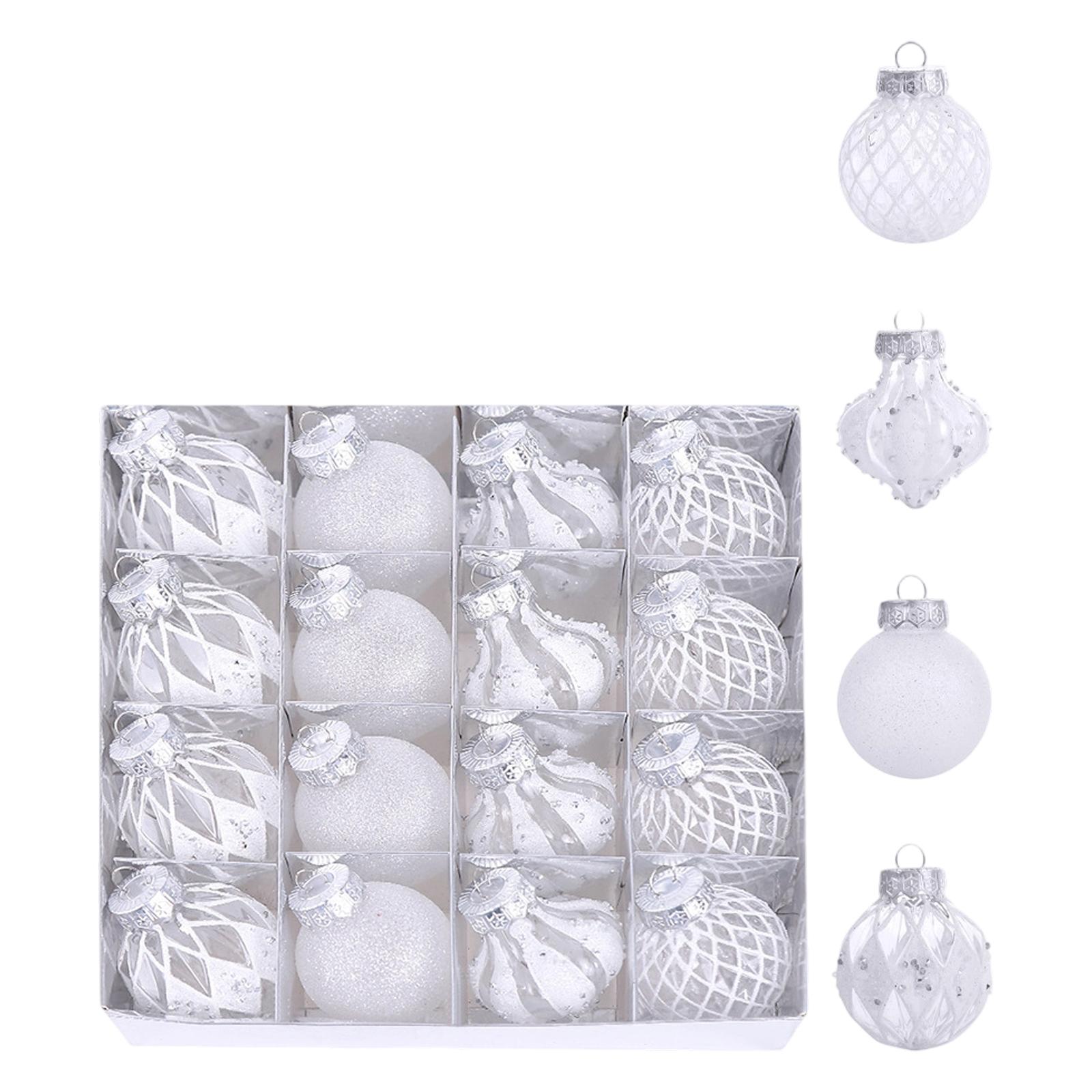 

6cm 16pc Christmas Tree Decoration Party Decoration PET Christmas Ball One Size