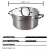 SUPOR 4.2L Stainless Steel Soup Pot with Glass Lid