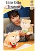 Shiba Inu Puppy Plush with Birthday Cake Hat - Cute Comfort Toy for Kids