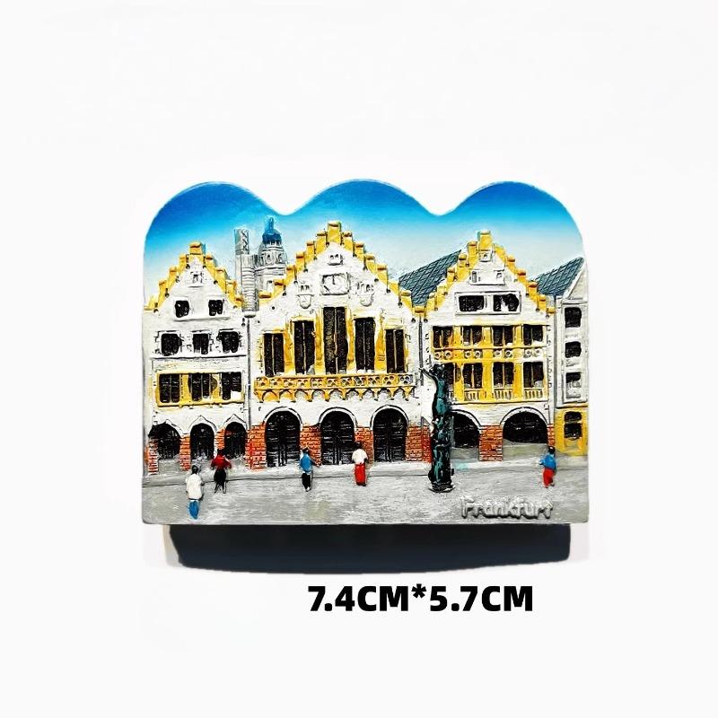 Germany Refrigerator Stickers Free State of Bavaria Travel Souvenirs Hamburg Schloss Neuschwanstei Dachshund Fridge Magnets Gift