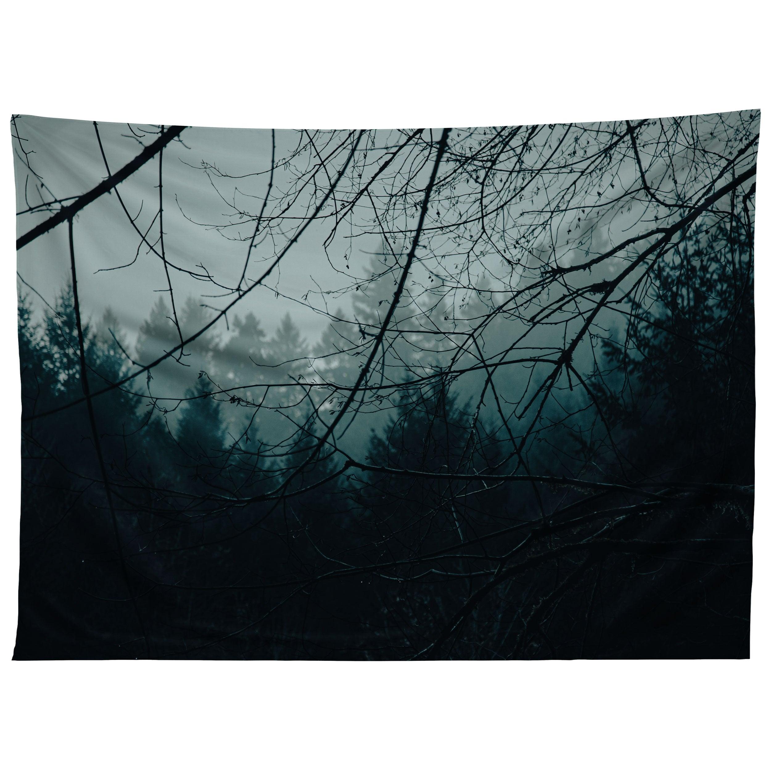MOODY BLUE FOREST tapestry 75x100