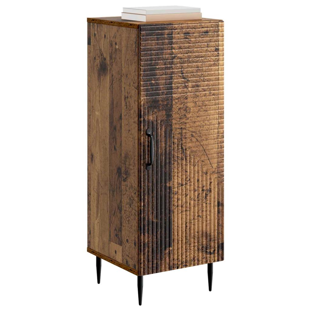 Vintage Style Sideboard Made of Reclaimed Wood 33 X 34.5 X 89.5 Cm Engineered Wood