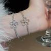 Five Petal Flower Zircon Floral Bracelets Luxurious Korean Ins Hand Bracelet  Vacation