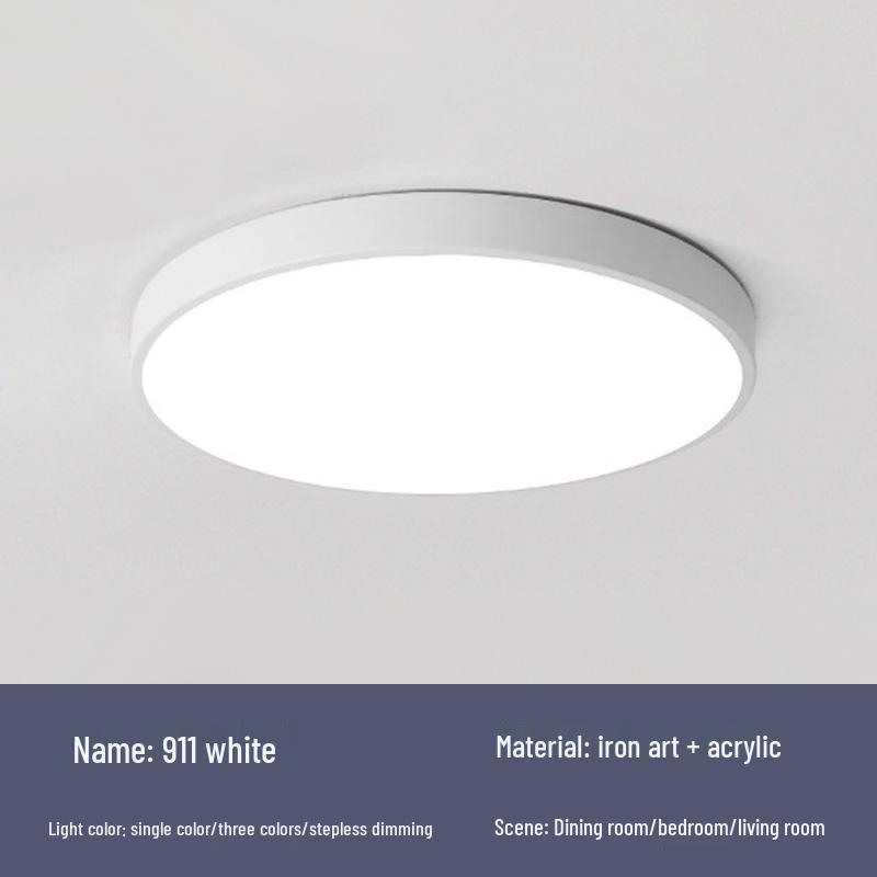 

Круглый потолочный светильник с полным спектром защиты глаз для спальни, гостиной, коридора или балкона 300mm 25W Lens - White