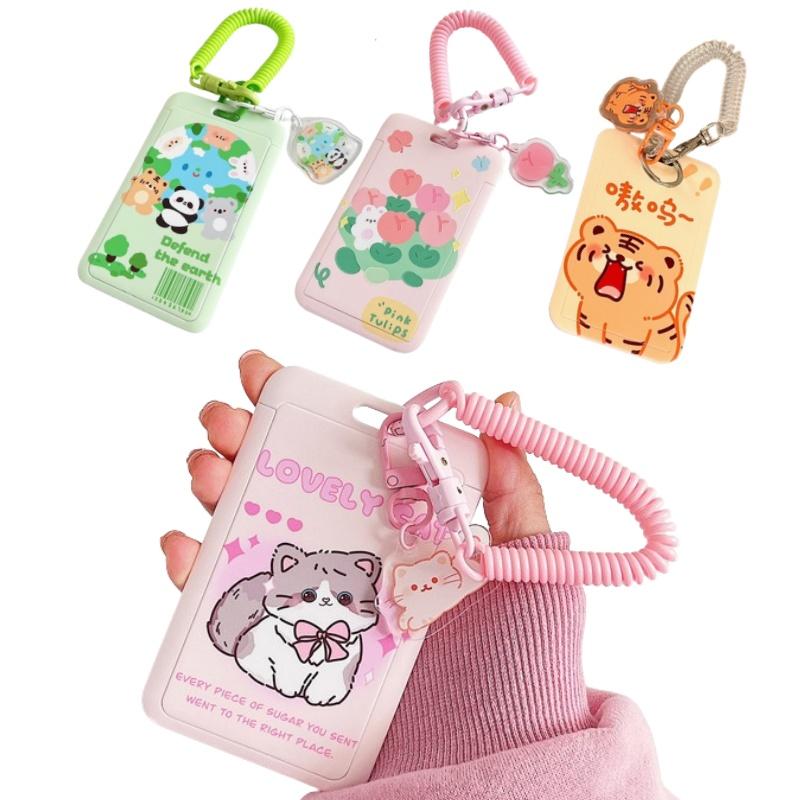 Cute Tulip Cartoon Korean Photo Card Holder Idol Photocard Holder Srudent ID/Bus/Bank Card Case Girls School Stationery