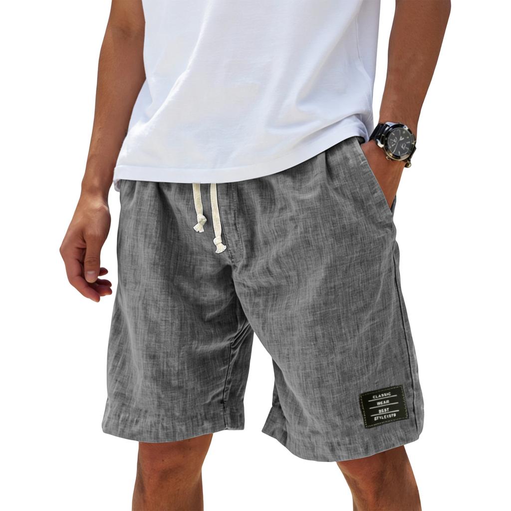 Men's Summer Casual Shorts Men's Fashion Sports Textured Shorts