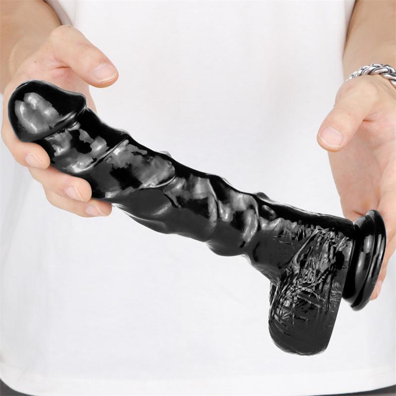 Großer Kiel Dildo Großer Simulationsdildo Kristallfarbe Weiblicher Masturbator Erwachsenenprodukte