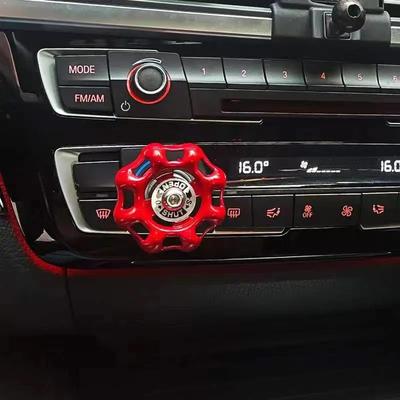 Car Central Control Knob 3D Water Valve Car Button Cover Car Interior Ornament Creative Car Decoration Start Stop Button Collar