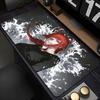Mouse Pad Laptop Black And White Manga Abstract Mousepad Japan Anime Chainsaw Man Desk Mat Pc Kawaii Girl Makima Hd Keyboard Pad