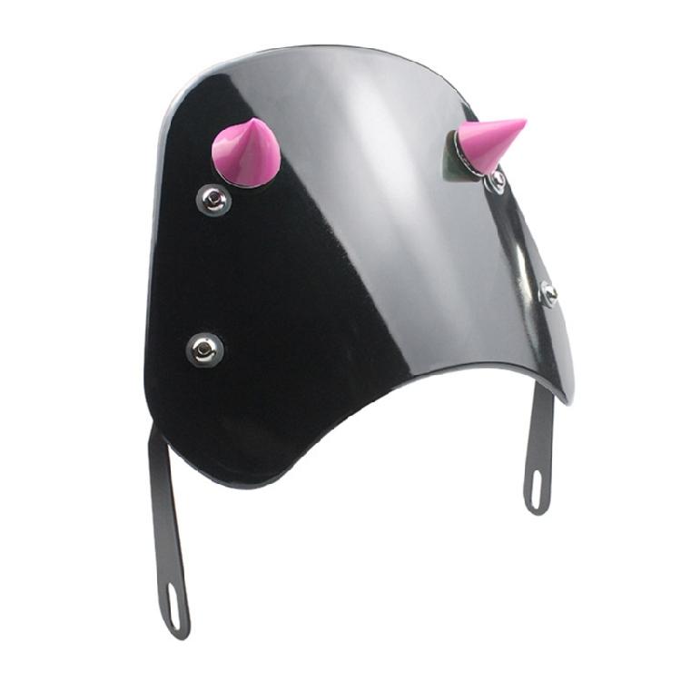 Мотоциклетное ветровое стекло Дефлектор ветра для 5-7-дюймовой фары Ветровое стекло Переднее ветровое стекло с клаксоном Аксессуары для мотоциклов 1