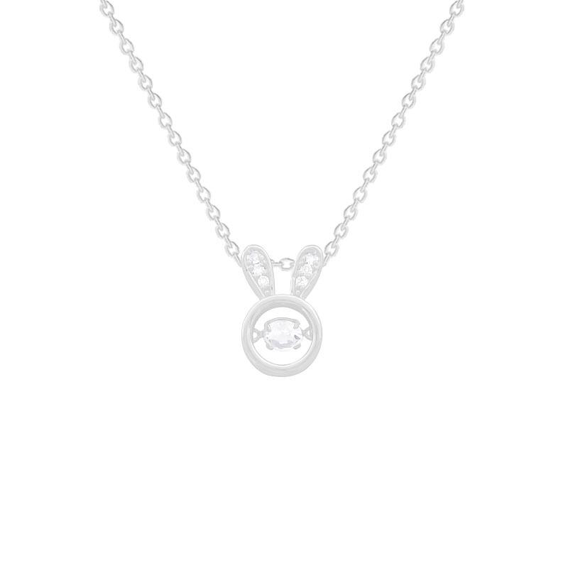 Cute bunny pendant necklace personalized design exquisite pendant girl sweet little fragrance clavicle chain