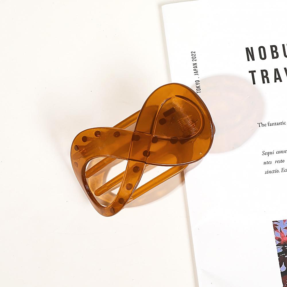 Trend PC Hair Clip Simple 8-shaped Infinity Styling Holder Shark Hair Claw Clip Hair Accessories For Women  New