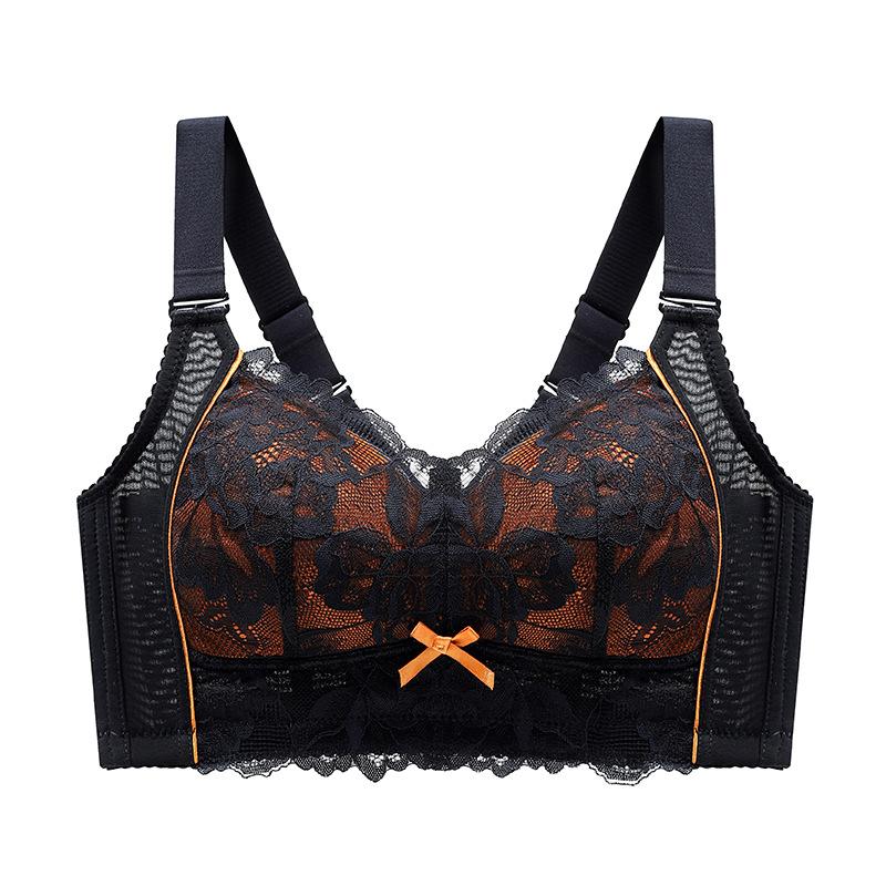 

Тонкий бюстгальтер без косточек, женский латексный бюстгальтер, собирающий, удобный, дышащий, предотвращающий провисание, женский бюстгальтер пуш-ап 42/95E чёрный