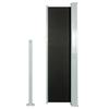 VidaXL Auvent Latéral Rétractable 120x300cm Noir Jardin Balcon Brise-vue Store 45359