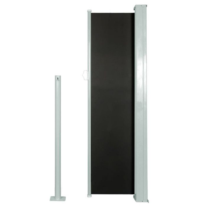 VidaXL Auvent Latéral Rétractable 120x300cm Noir Jardin Balcon Brise-vue Store 45359