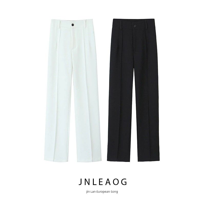 Jnleaog Autumn New Women's Clothing Fashion Style Stylish Fashion All-Matching Casual High-Waisted Trousers 2761048