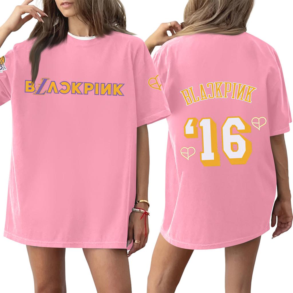 Women's Round Neck Printed Short-sleeved T-shirt Top