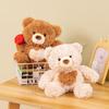 Adorable Teddy Bear Couple Plush Toy Soft Stuffed Animal Ideal Birthday Gift For Kids