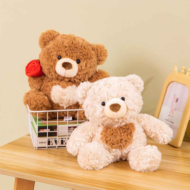 Plush Bear Teddy Toy Cartoon Animal Stuffed Doll Room Decoration Couple Gift
